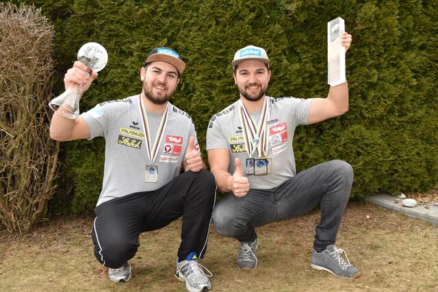 Zwei Brüder - vier WM-Medaillen: Nico und David Gleirscher