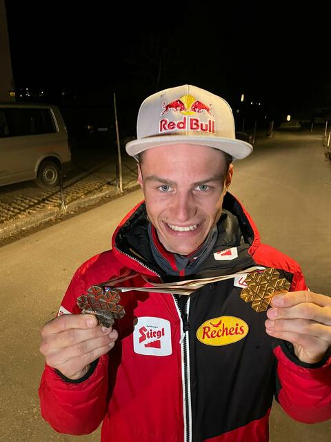 Weltmeister Johannes Lamparter ist überglücklich. Nächsten Samstag besteht eine weitere Chance auf Edelmettal. | Foto: Clemens Derganc