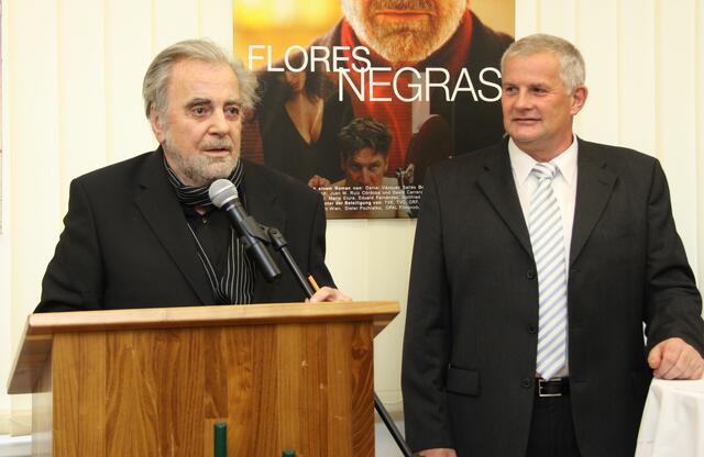 Bürgermeister Franz Kogler mit Weltstar Maximilian Schell
