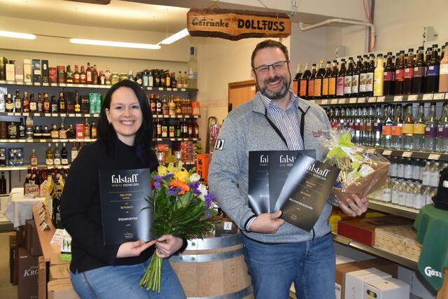 Brigitte und Gerhard Teufl vom Getränkehandel Dollfuss