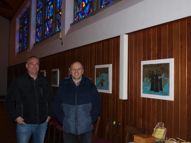 Wirtschaftsrat Günter Stelzer und Pfarrgemeinderat Siegfried Kammerhofer sind zufrieden | Foto: Andrea Stelzer