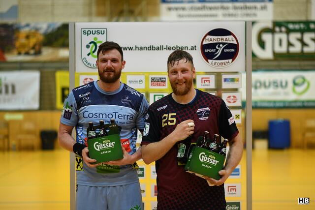 Best Player im Steirer-Derby: Lubomir JADRON &amp; Marek KOVACECH | Foto: Bernd Haider