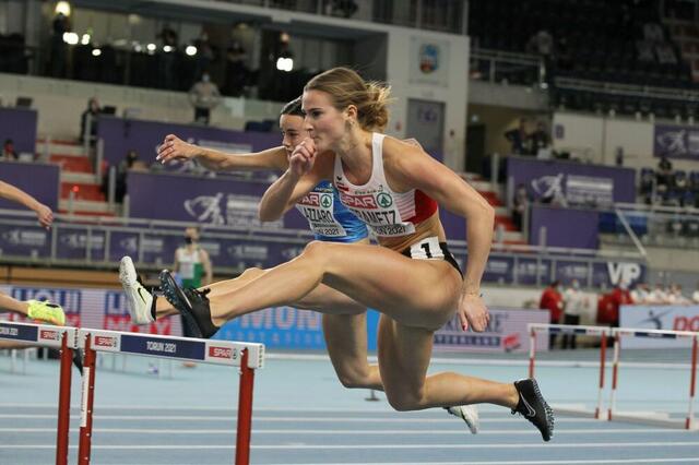 Karin Strametz konnte im Vorlauf und Halbfinale eine neue persönliche Bestleistung aufstellen und den steirischen Rekord brechen. | Foto: ÖLV / J.P. Durand
