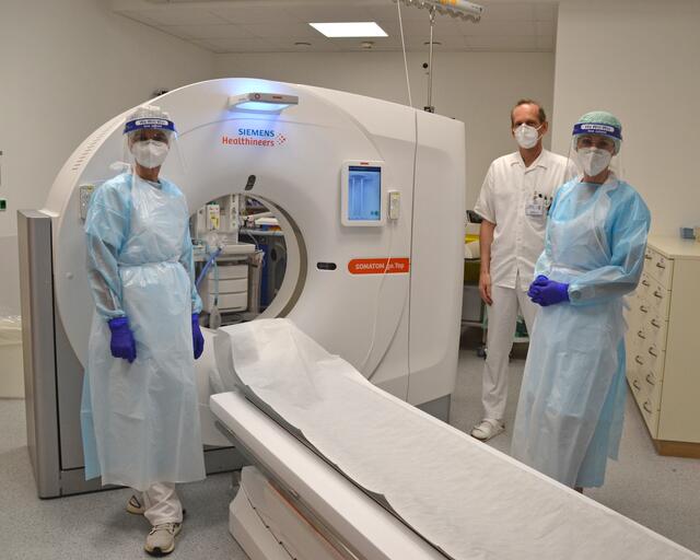 Wolfgang Kern und sein Team von der Radiologie | Foto: OÖG