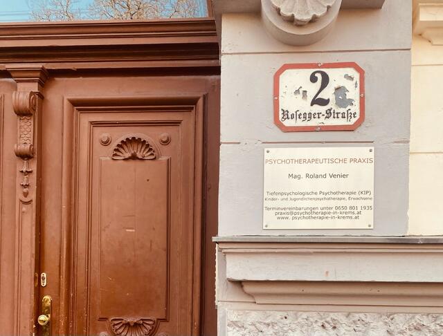 Praxis von Roland Venier, tiefenpsychologischer Psychotherapeut in Krems | Foto: Weninger