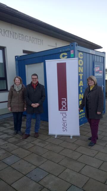 Der Container wurde von der Firma Steindlbau gesponsert.