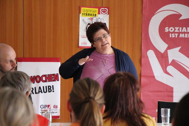 Forderungen von Gewerkschafterin Margit Luxner. | Foto: ÖGB Tirol