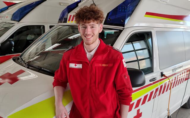 Tobias Hirsch macht gerade seinen Zivildienst in Weiz.