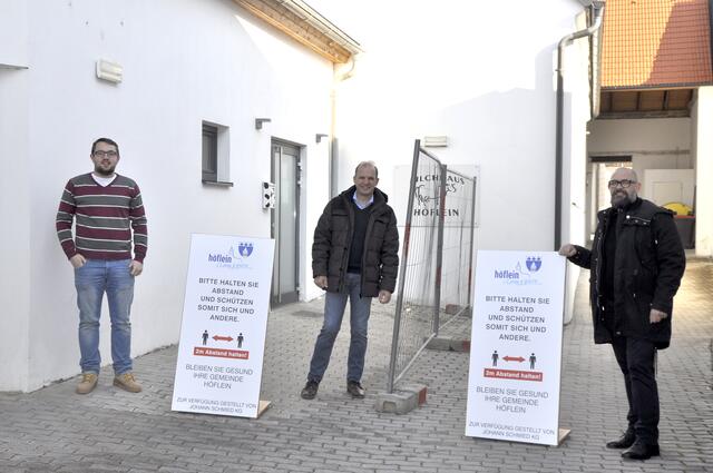 Thomas Hebenstreit, Bürgermeister Otto Auer und Geschäftsführer Johann Schmied | Foto: Gemeinde Höflein