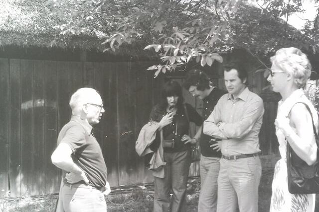 Ernst Jandl, Friederike Mayröcker, Heinz und Gerda Geyer beim Kreuzstadel. | Foto: Eduard Sauerzopf und  Peter Sattler
