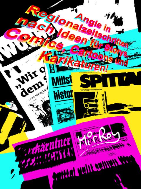 Die Themen und großen Fragen und Lösungen unseres Lebensumfeldes flattern uns wöchentlich ins Haus - in Form von Regionamedien und Werbung. Für Comic-Künstler eine warme, üppige Mahlzeit voller Ideen, gespickt mit Satire und gewürzt mit Tiefgang. 
