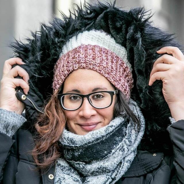 Die Workshopleiterin Frau Herzig
