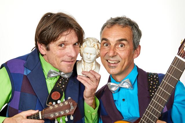 Hermann Riffeser und Frajo Köhle alias Ratz und Fatz, spielen am 21.3. ein Online-Konzert für Kinder. | Foto: Bernhard Kapelari
