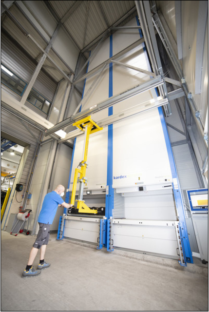 AGRU Kunststofftechnik investierte in neue Lagerlifte für Heizwendeldraht und bedachte regionale Unternehmen mit Aufträgen.
| Foto: Initiative Steyrland