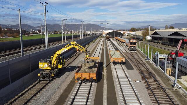 Viergleisiger Bahnausbau: Ab März 2021 starten die Arbeiten zwischen den Bahnhöfen Puntigam und Feldkirchen-Seiersberg. | Foto: ÖBB/Zenz