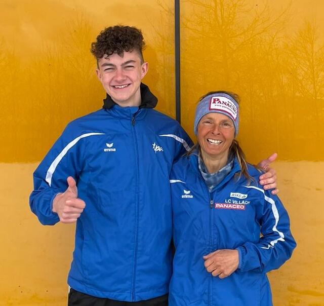 Am Foto die negativ getesteten und zufriedenen  Athlet*innen Sebastian Ambrosch und Michaela Zwerger | Foto: Ambrosch