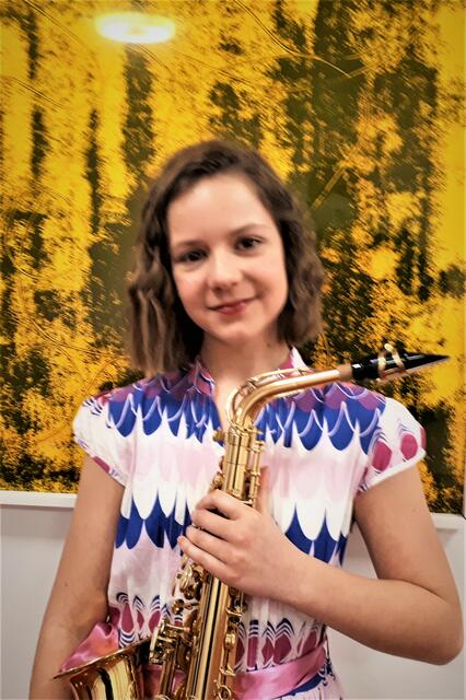Alice Binder am Saxophon. | Foto: KK