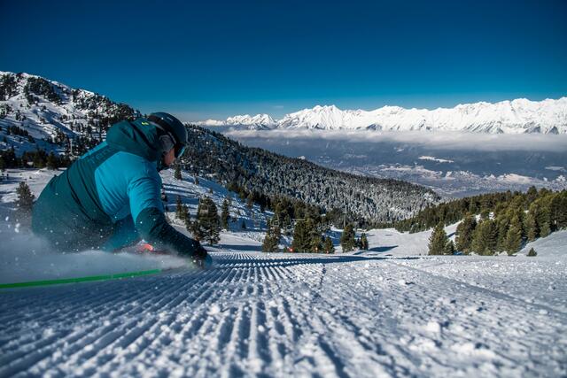 Noch bis 6. April kann man am Glungezer skifahren. | Foto: TVB Hall-Wattens