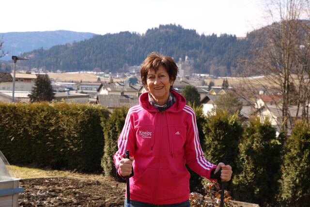 Renate Dielacher leitet seit vielen Jahren als Obfrau den Kneipp-Verein Feldkirchen | Foto: kope