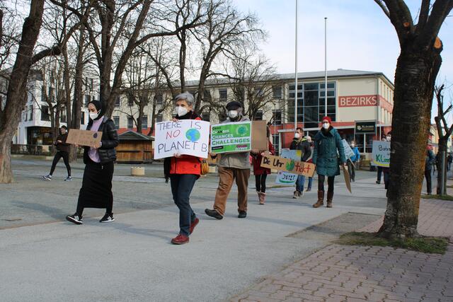 Im Zuge des globalen Klimastreiks wurde auch in Oberwart für das Klima demonstriert.