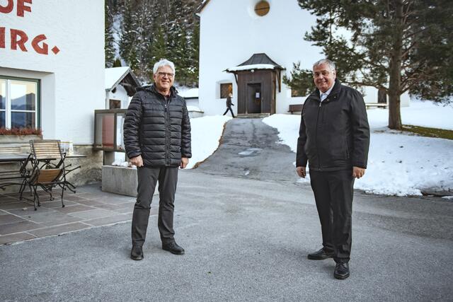 Bgm. Siegmund Geiger und Vizebürgerm. Josef Reheis (beide Gemeinde Zams).