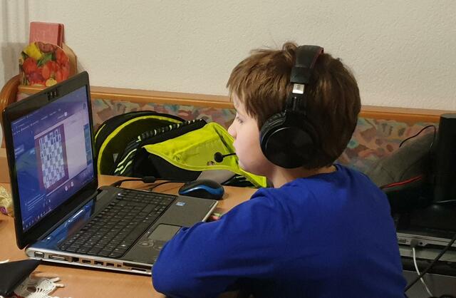 Für Moritz Vorhauer ist das Online-Schachspiel kein Problem | Foto: Vorhauer