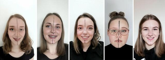 Ob mit Make-up oder ohne: Schönheit ist für fünf Schülerinnen der HLW Sozialmanagement etwas sehr Individuelles. Daher starten Tatjana Litschauer, Maria Prietl, Jasmin Dampfhofer, Denise Strobl, Lena Pölzl (v.l.) ein Projekt. | Foto: KK
