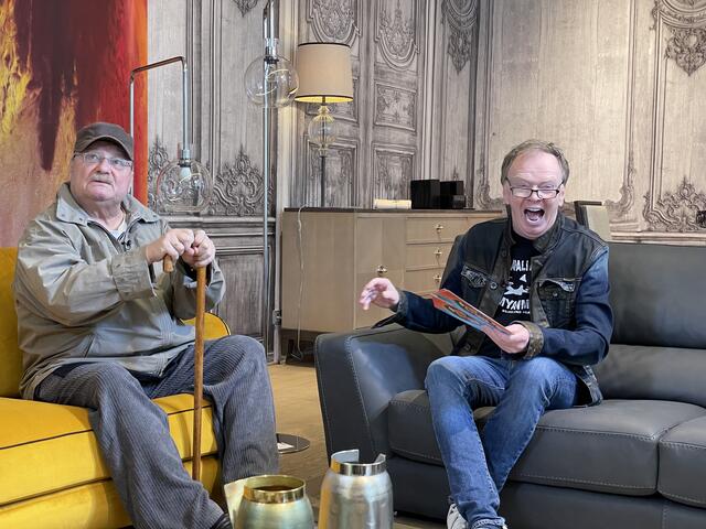bz-Immo-Experte Peter Nemeth (r.) hatte sichtlich Spaß beim W24-Dreh.