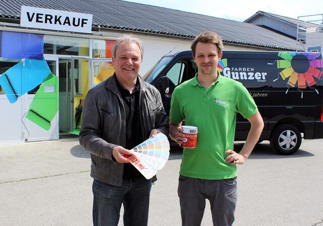 Albert (li.) und Stefan Gunzer von Farben Gunzer. | Foto: KK