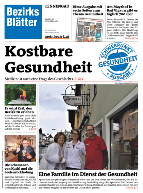 Bezirksblätter Tennengau, Ausgabe 12, 23./24. März 2021, Gesundheitsausgabe   | Foto: BB