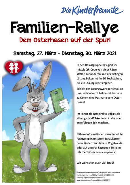 Die Familien-Rallye der Kinderfreunde.