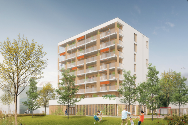 So soll der neue Wohnbau in der Straußgasse in Weiz nach Fertigstellung ausschauen. Dieser Tage erfolgte der Spatenstich. | Foto: Symbolfoto