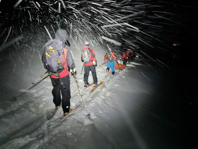 Aufwendige Rettungsaktion am Ochsentaler Gletscher