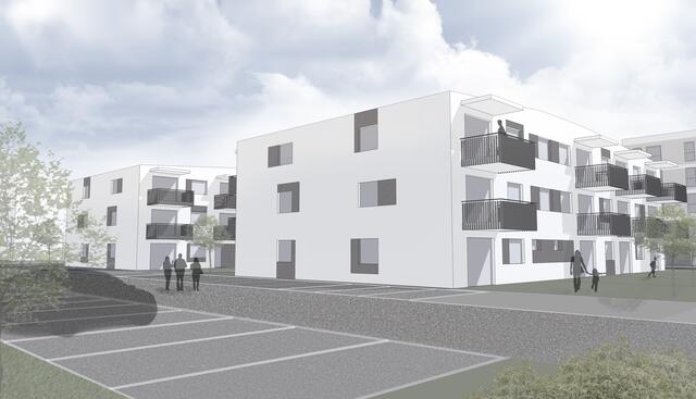 Im Rahmen des Wohnprojekts entstehen 52 schicke Kleinwohnungen in zentraler Lage.