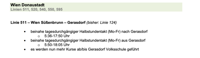 In der Donaustadt wurden die Regionalbuslinien optimiert.  | Foto: www.vor.at Screenshot 24.3.2021 17.21 Uhr