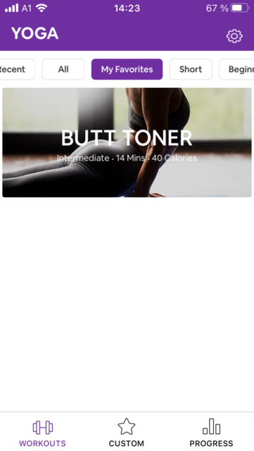 Yoga for Beginners – unser App-Tipp der Woche – ist eine kostenlose Yoga-App für Anfänger. Die Übungseinheiten lassen sich für die eigenen Ansprüche auswählen: Von Yoga vor dem Schlafengehen bis hin zu Yoga für den Po. Yoga for Beginners gibt es für Android und IOS. | Foto: Screenshot