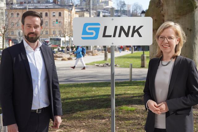 Bundesministerin Leonore Gewessler und Landesrat Stefan Schnöll