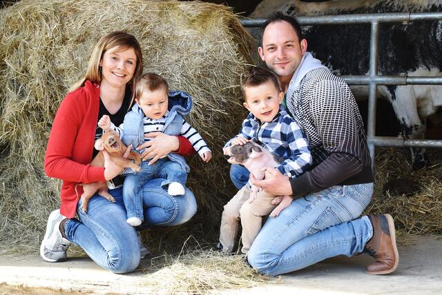 Sabrina Ganzi und Thomas Hollauf mit ihren Söhnen Lucas (3) und Jonas (7 Monate), auch in ihnen wurde schon die Liebe zu den Tieren entfacht | Foto: RMK
