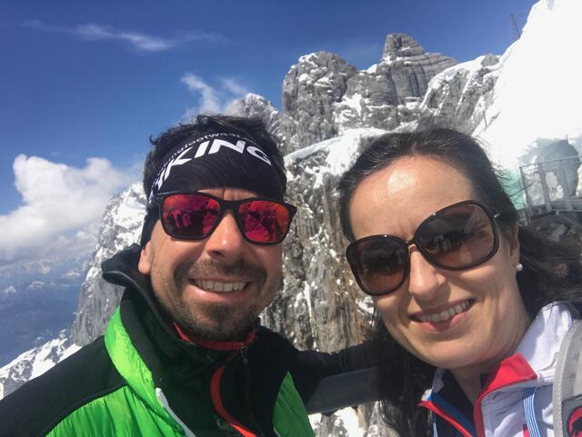Das Ehepaar Christian und Ruth Müller beim Dreizinnen-Lauf. | Foto: Privat