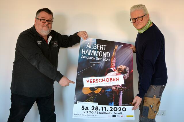 Kultur-Events müssen weiterhin verschoben werden. Das bedauern Harald Brawenec und Kulturstadtrat Peter Spicker sehr. | Foto: Stadtgemeinde Ternitz