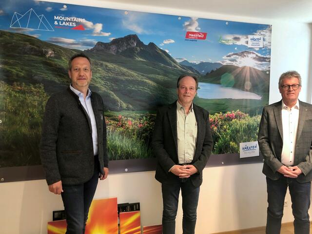 GF NLW Tourismus Marketing GmbH Markus Brandstätter, Aufsichtsratsvorsitzender NLW Tourismus Marketing GmbH Hans Steinwender und GF NLW Tourismus Marketing GmbH Christopher Gruber. | Foto: NLW Tourismus Marketing GmbH