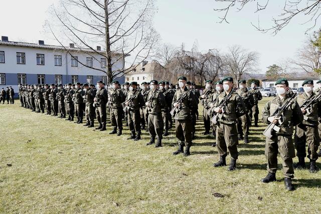 96 Rekruten wurden angelobt. | Foto: Wm Schratter