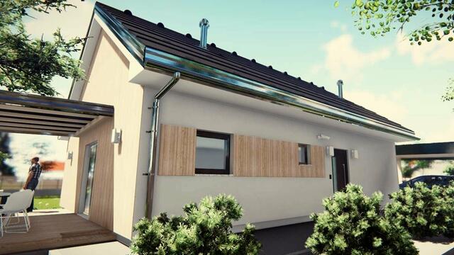 Dieses Fertighaus bietet für kleinere Familien ein komfortables Zuhause mit modernen Details. | Foto: G.M. Haus