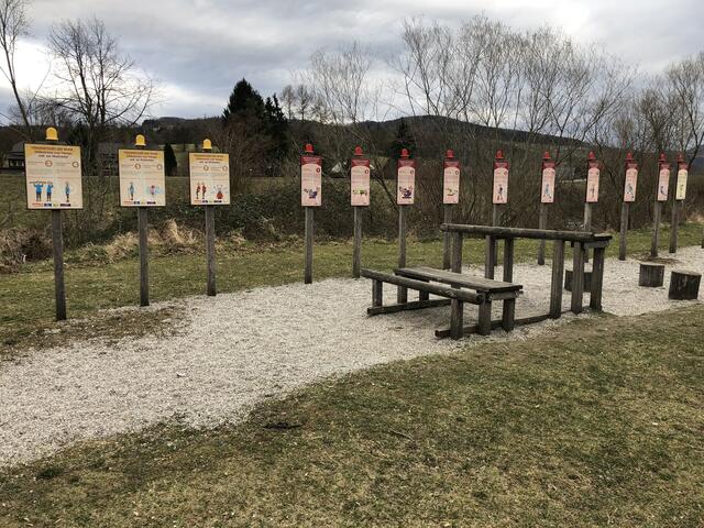 Vitalparcour der Sinne am Spielplatz in Wilhelmsburg.