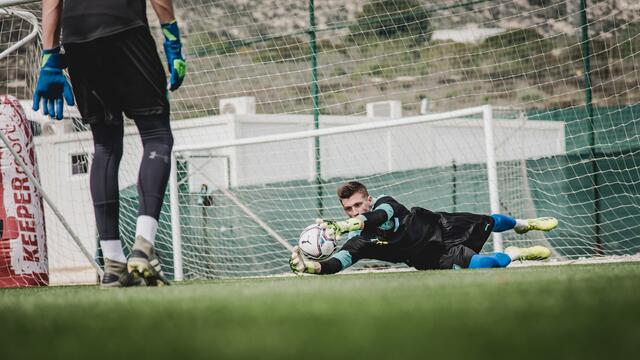 FAC-Stammtorhüter Belmin Jenciragic war beim gestrigen Spiel in Spanien mit von der Partie.  | Foto: ÖFB/Christopher Glanz