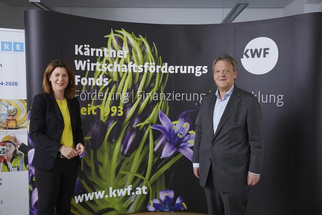 Sandra Venus (KWF Vorstand) und Gilbert Isep (KWF Kuratoriumsvorsitzender) präsentierten heute via Online-Pressekonferenz die KWF Leistungsbilanz 2020. | Foto: Johannes Puch