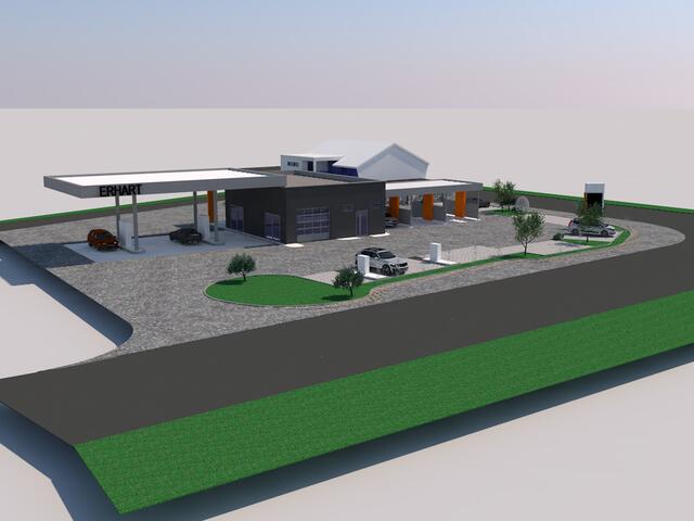 Für sämtliche Fahrzeuglenker wird das nagelneue Waschcenter mit topmoderner Tankstelle in St. Martin im Sulmtal eine Bereicherung sein.  | Foto: Bau Klug