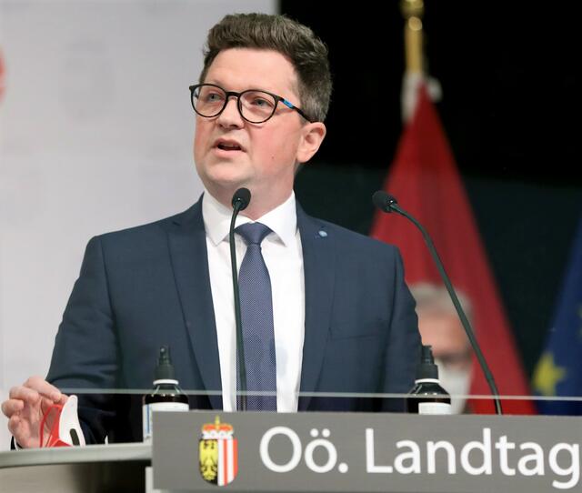 Bezirks- und Klubvorsitzender Michael Lindner (SPÖ).  | Foto: Land OÖ/Stinglmayr