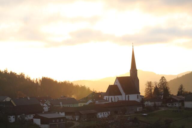 Blick auf St. Georgen am Walde.