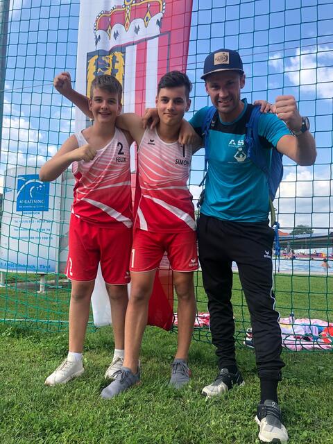 Stefan Baumgartner (r.), Sektionsleiter des ASV Samarein Volleyball. | Foto: ASV Samarein